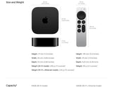 Apple TV 4K Wi‑Fi + Ethernet With 128GB Storage, 3rd Gen MN893PA/A - Black