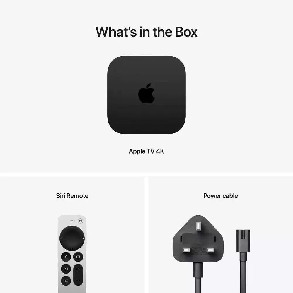 Apple TV 4K Wi‑Fi + Ethernet With 128GB Storage, 3rd Gen MN893PA/A - Black