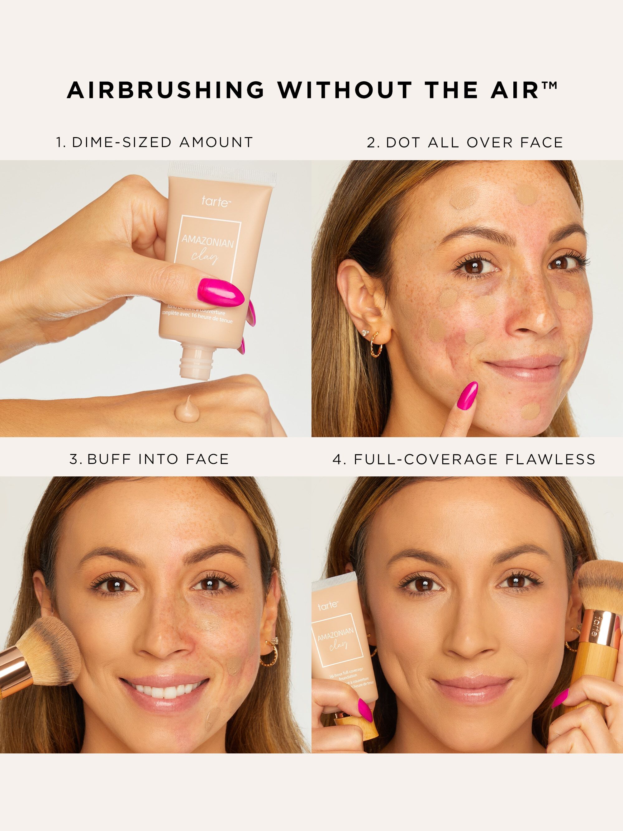 Tarte Amazonian Clay 16-Hour Full Coverage Foundation - 47N Tan-Deep Neutral + Net 50 ML / 1.7 Fl. Oz.