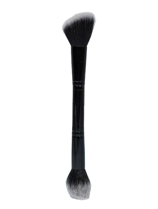 Dx Black Dual Head Makeup Brush For Makeup - Black