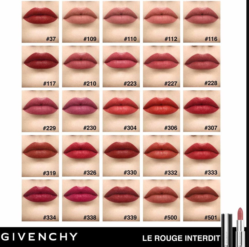 Givenchy Le Rouge Interdit Intense Silk Lipstick 3.4 g - Rouge Vigne