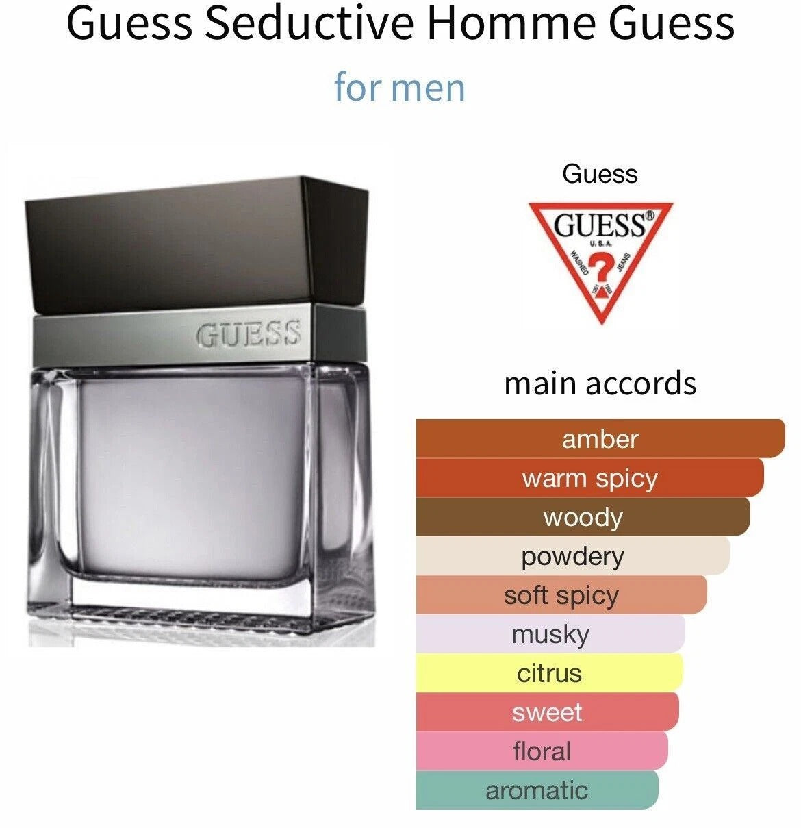 Guess Seductive Homme EDT For Him - 100 ml