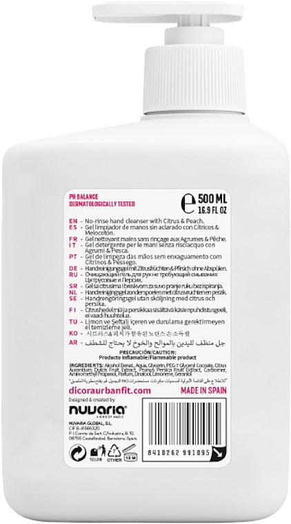 Dicora Urban Fit Hydroalcoholic Gel Hand Cleanser Lavender With Alcohol - 500 ml