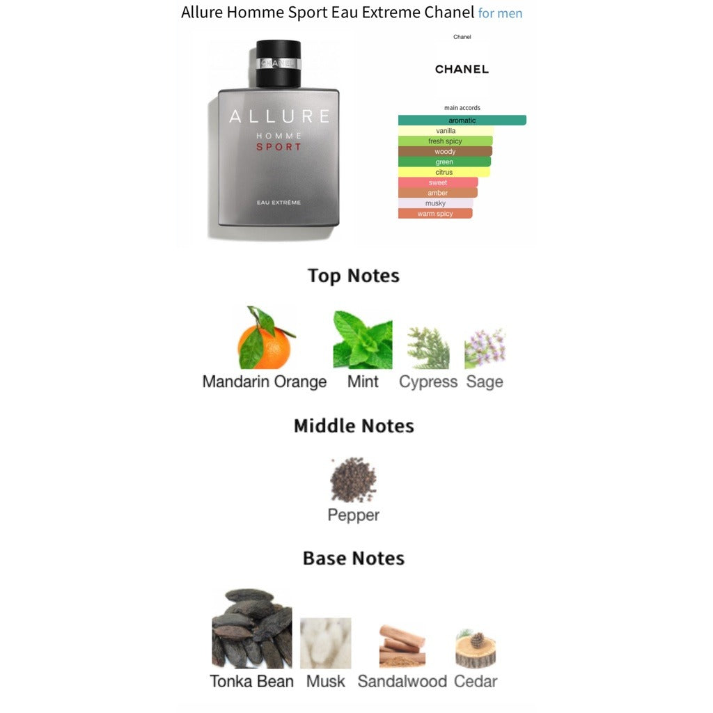 Chanel ALLURE HOMME SPORT Eau De Toilette Spray For Him - 100 ml