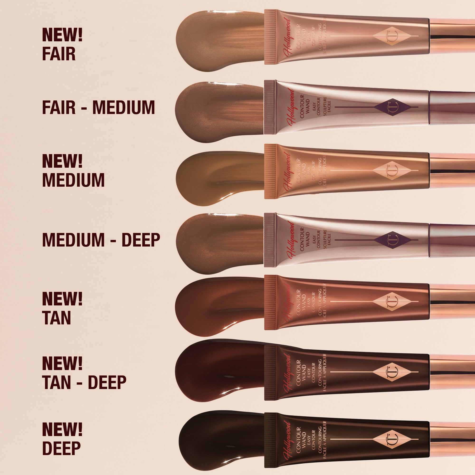 Charlotte Tilbury Hollywood Liquid Contour Wand - Tan To Deep