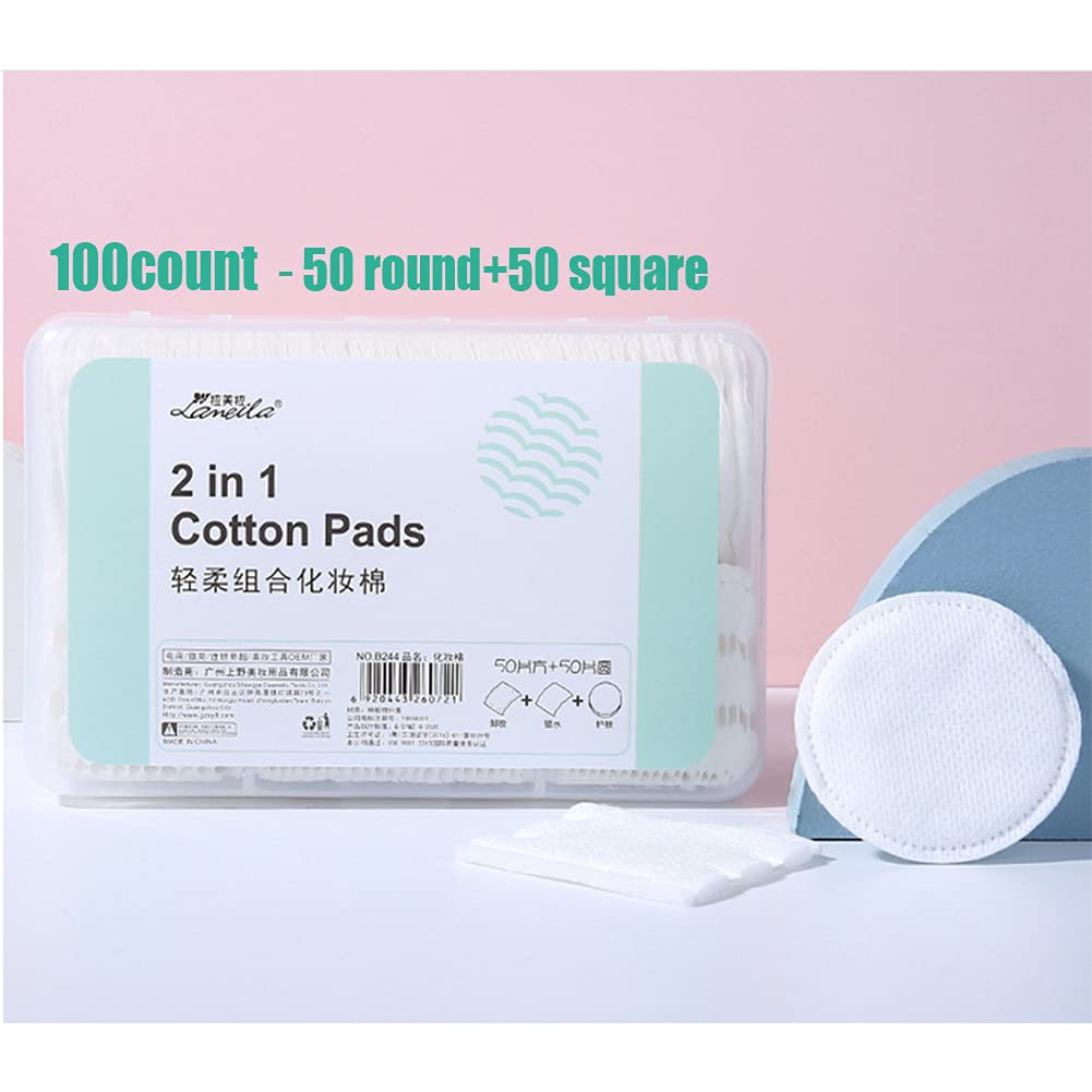 Yousha Square Cotton Pads - 50 Psc