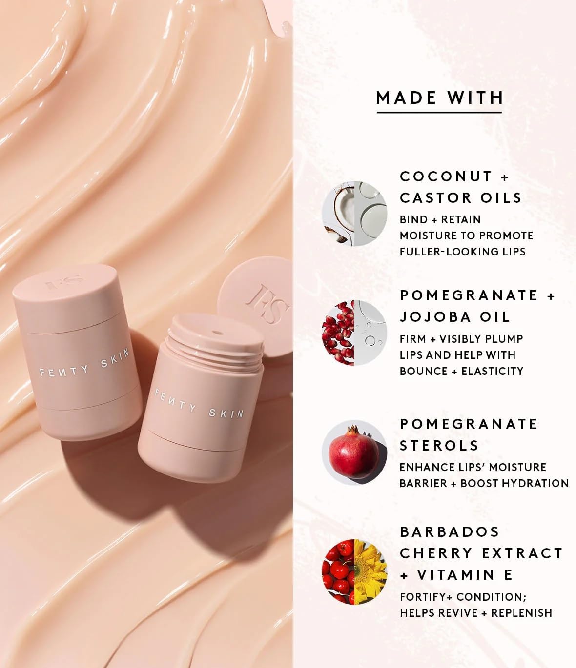 Fenty Skin Plush Puddin' Intensive Recovery Lip Mask - Vanilla