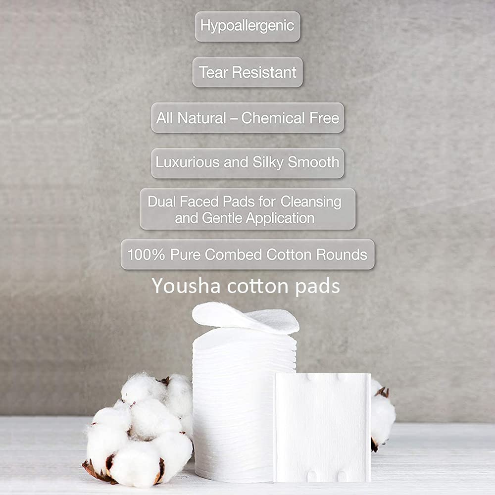 Yousha Square Cotton Pads - 50 Psc