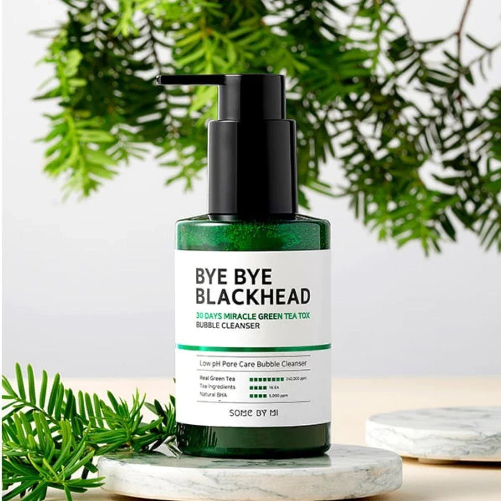 Some By Mi Bye Bye Blackhead 30 Day Miracle Green Tea Detox Bubble Cleanser - 120 gm