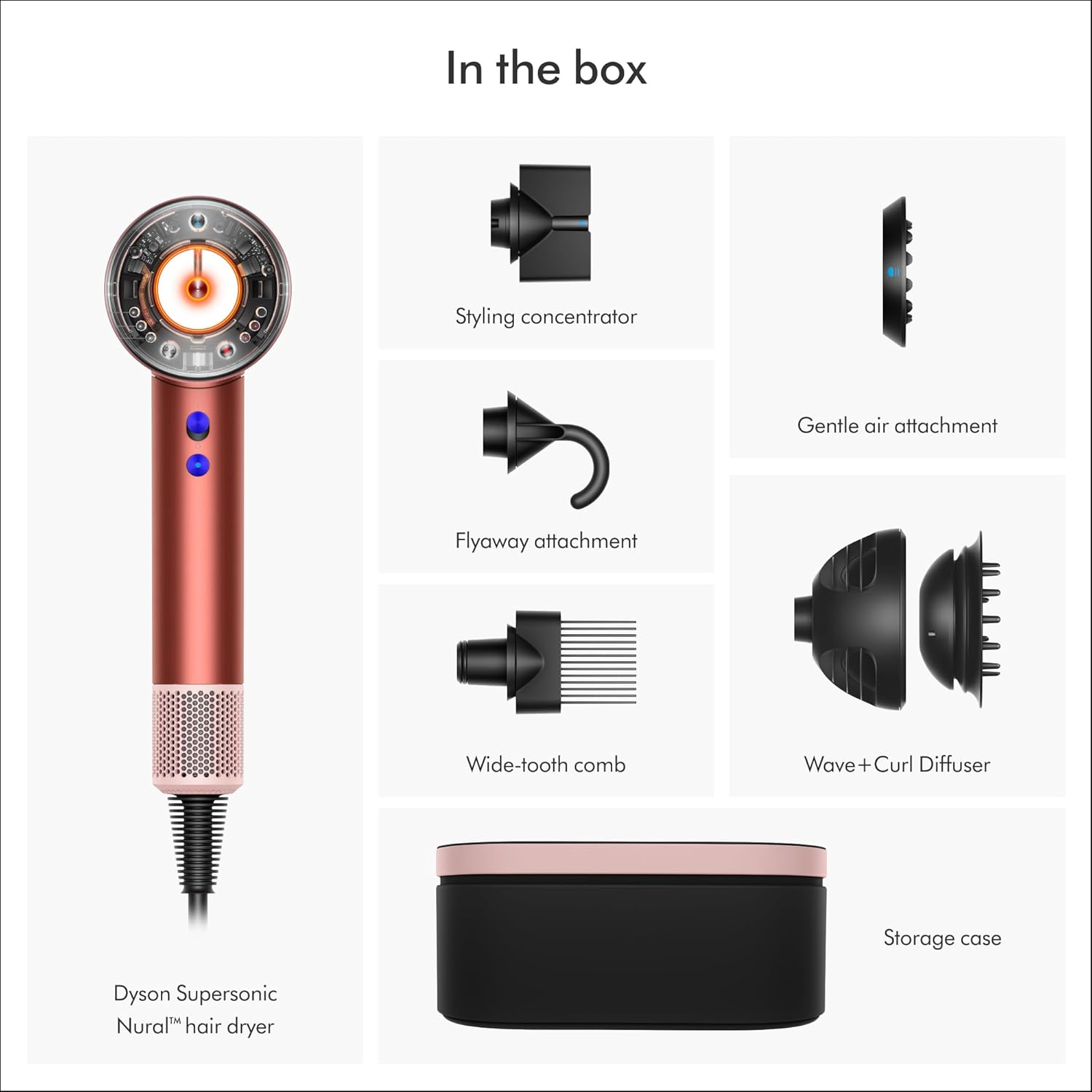 Dyson Supersonic Nural™ Hair Dryer (Strawberry Bronze/Blush Pink)