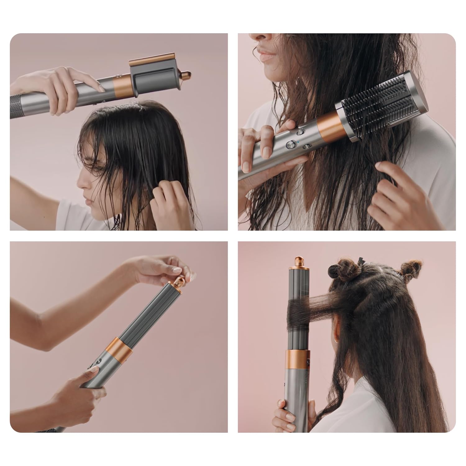 Dyson Airwrap™ Multi-Styler and Dryer Complete Long Volumise (Strawberry Bronze/Blush Pink)