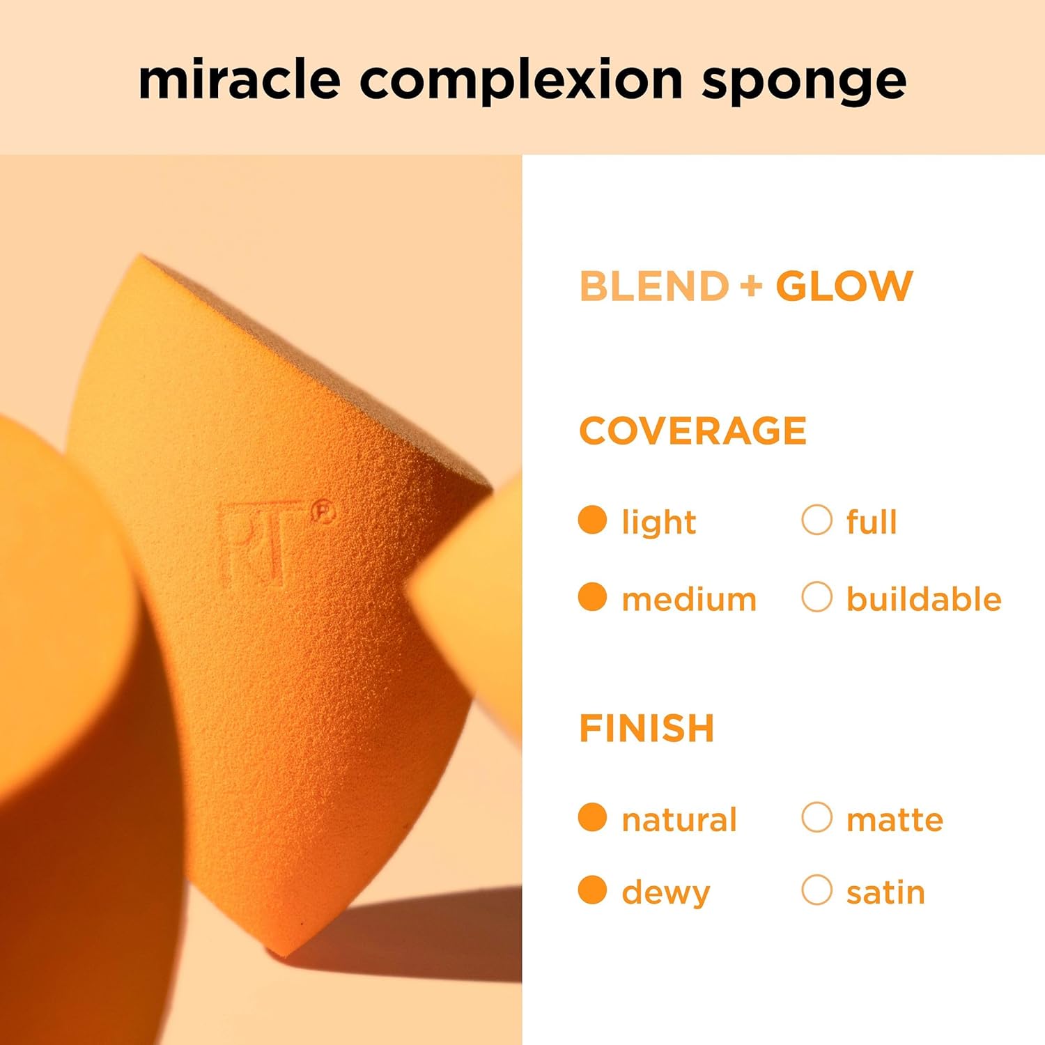 Real Techniques Miracle Complexion Sponge Set - 4 Pcs