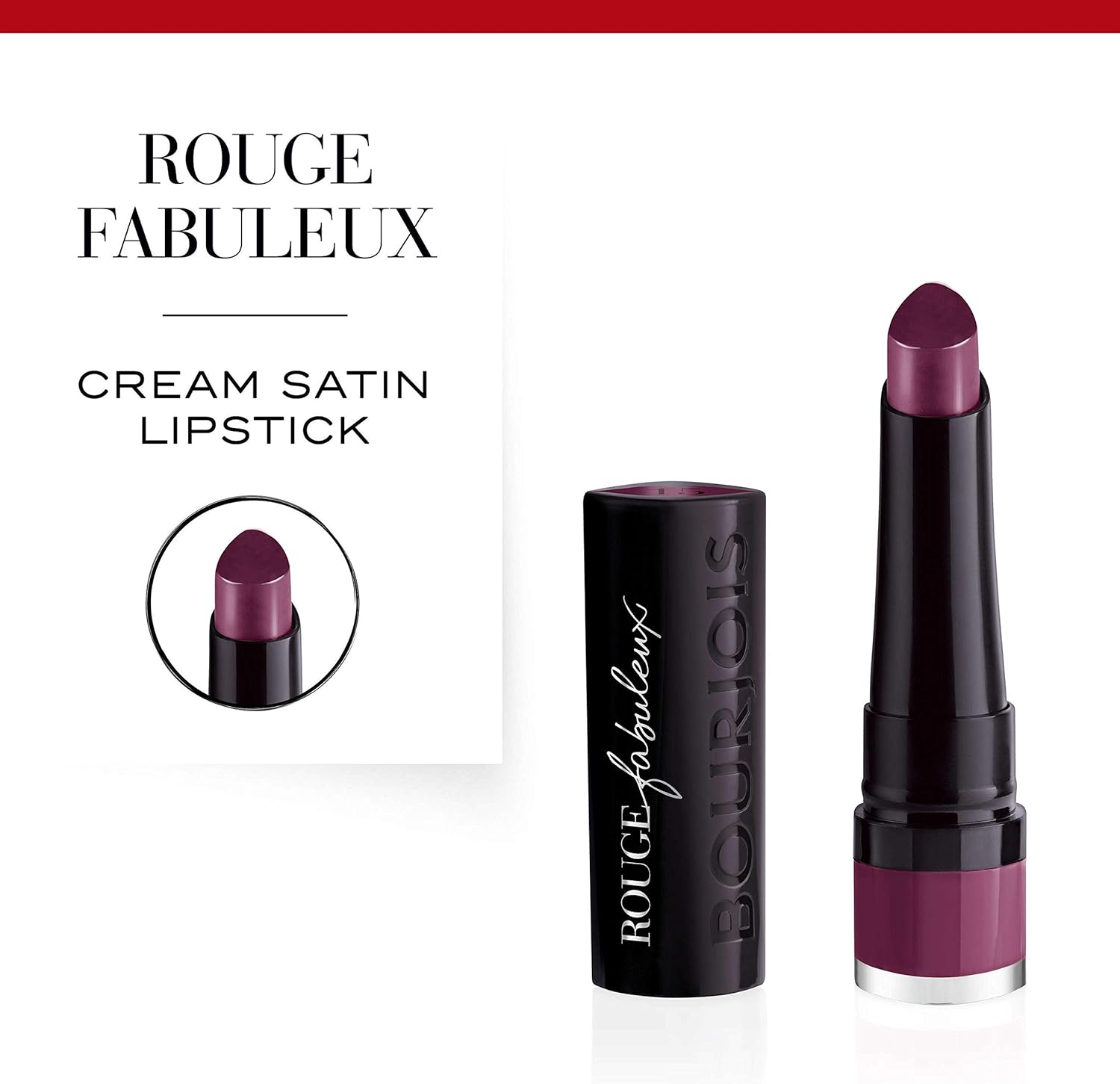 Bourjois Rouge Fabuleux Lipstick - 15 Plum Pidou