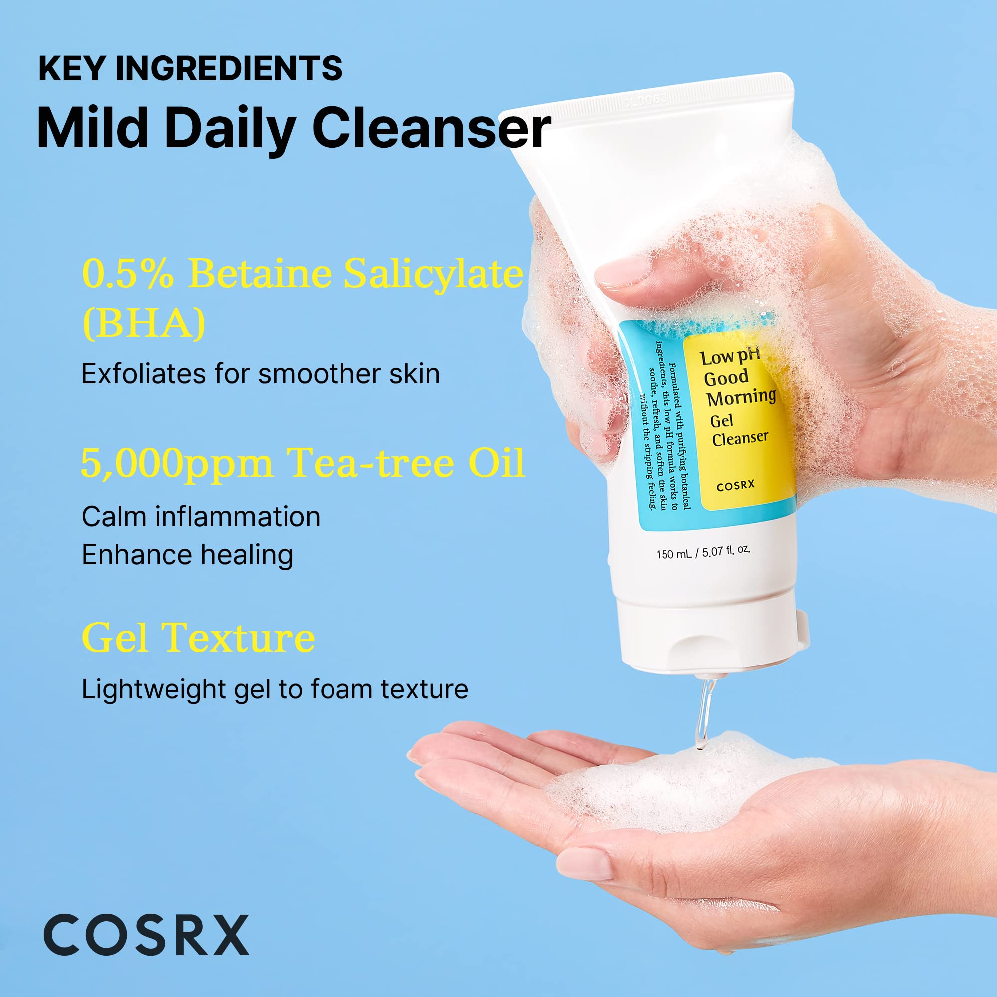 Cosrx Low pH Good Morning Gel Cleanser - 50ml