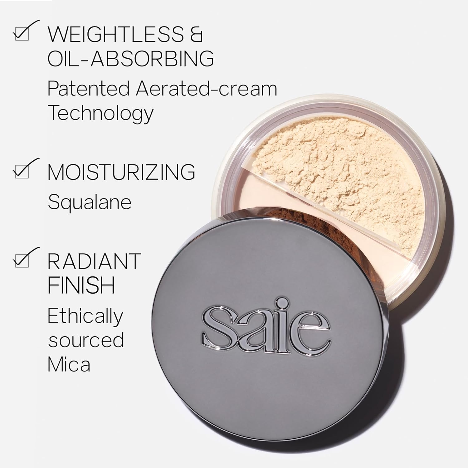 Saie Airset Radiant Loose Setting Powder - Translucent