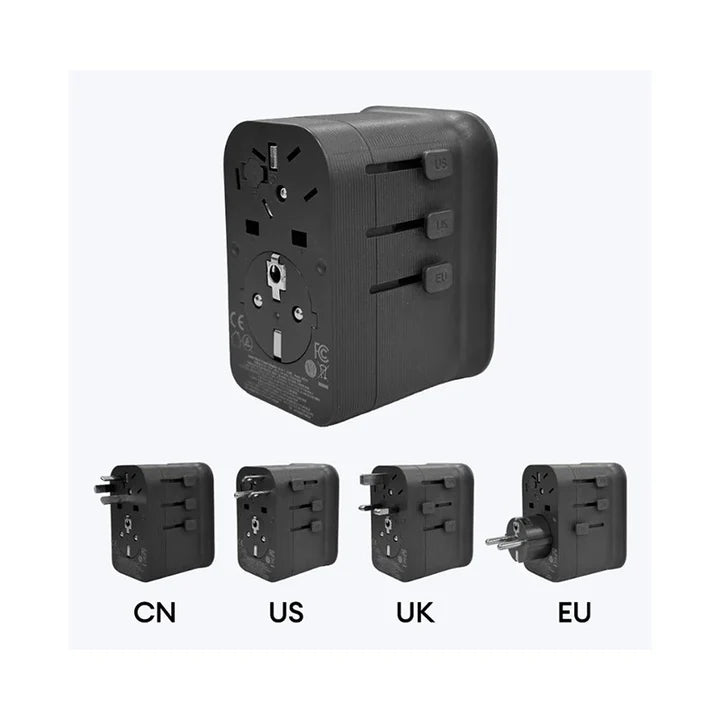 Anker Nano Travel Adapter (4-in-1, 65 W) - Black