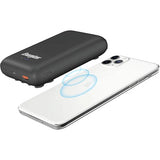 Energizer Ultimate 10000 mAh Wireless Power Bank, 18W, with Suction Cup, Triple Output, with Power Delivery USB-C Output, Dual Input - Black