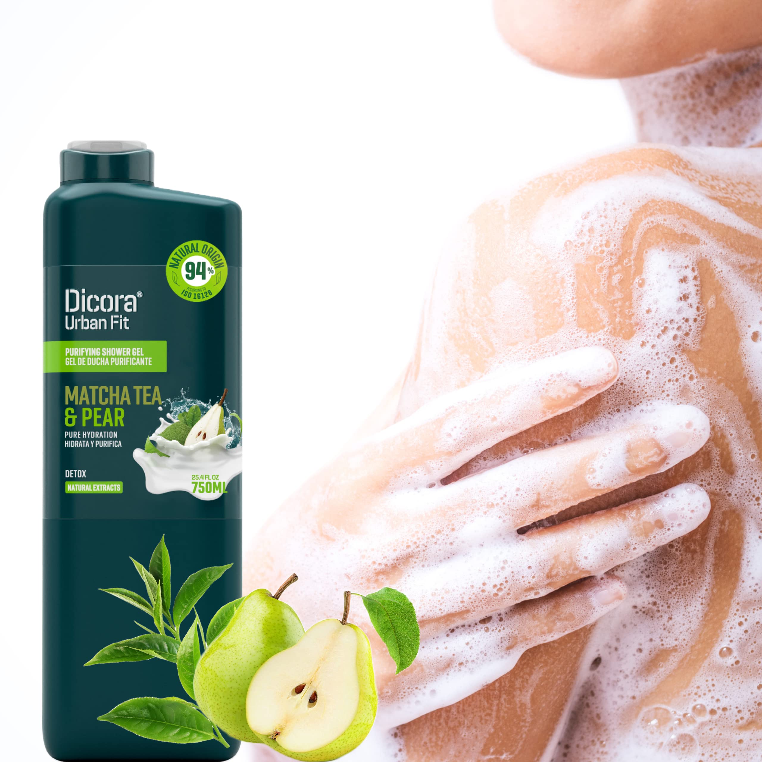 Dicora Urban Fit Detox Tea Matcha & Pear Shower Gel - 400 ml