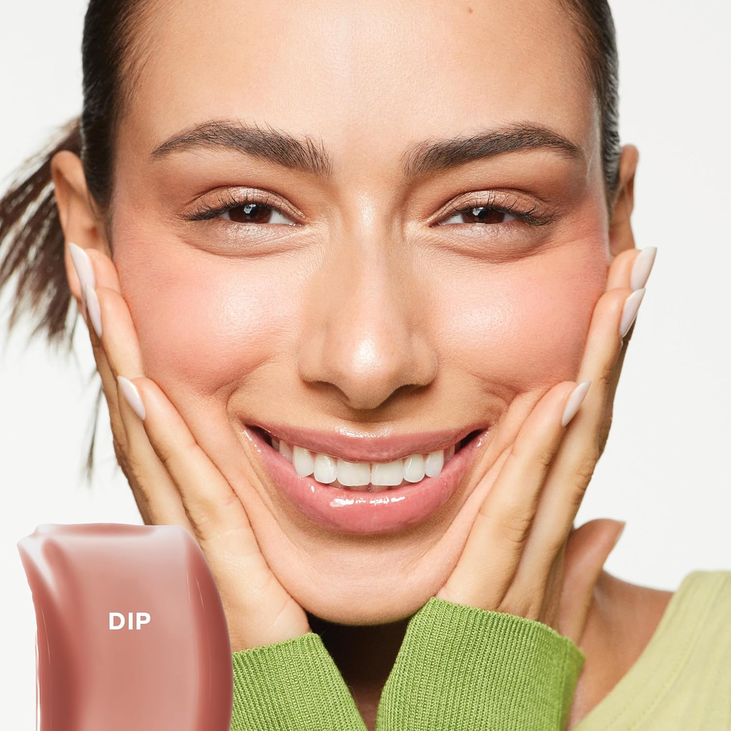 Saie Glossybounce High-Shine Hydrating Lip Gloss Oil - Dip