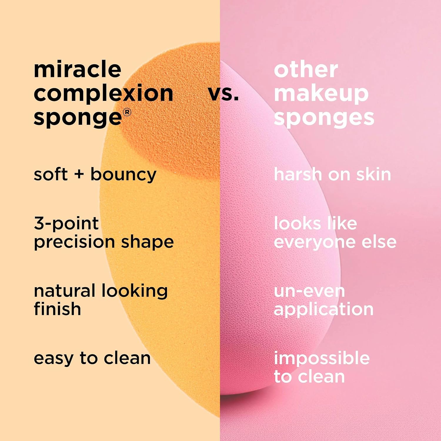 Real Techniques Miracle Complexion Sponge Set - 4 Pcs