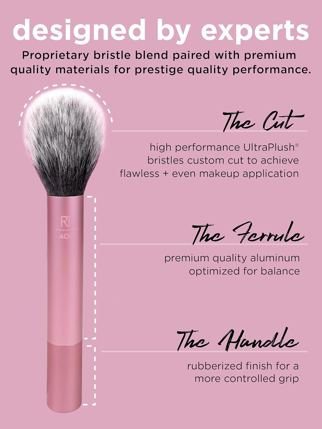 Real Techniques Travel Essentials Makeup Brush Kit - 4 Pcs