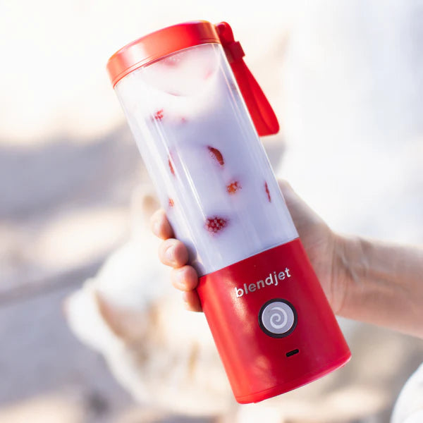 BLENDJET V2 Portable Blender - World's Most Powerful Compact 16Oz BPA Free Blender - Red