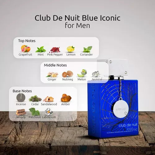 Armaf Club De Nuit Blue Iconic EDP For Him – 200 ml