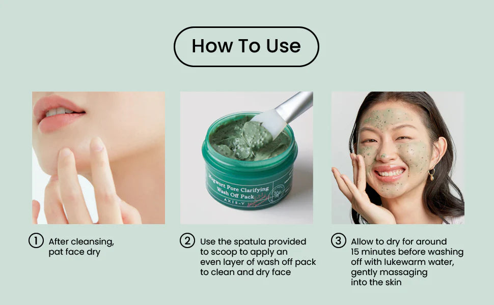 AXIS-Y Mugwort Pore Clarifying Wash Off Pack - 50 ml