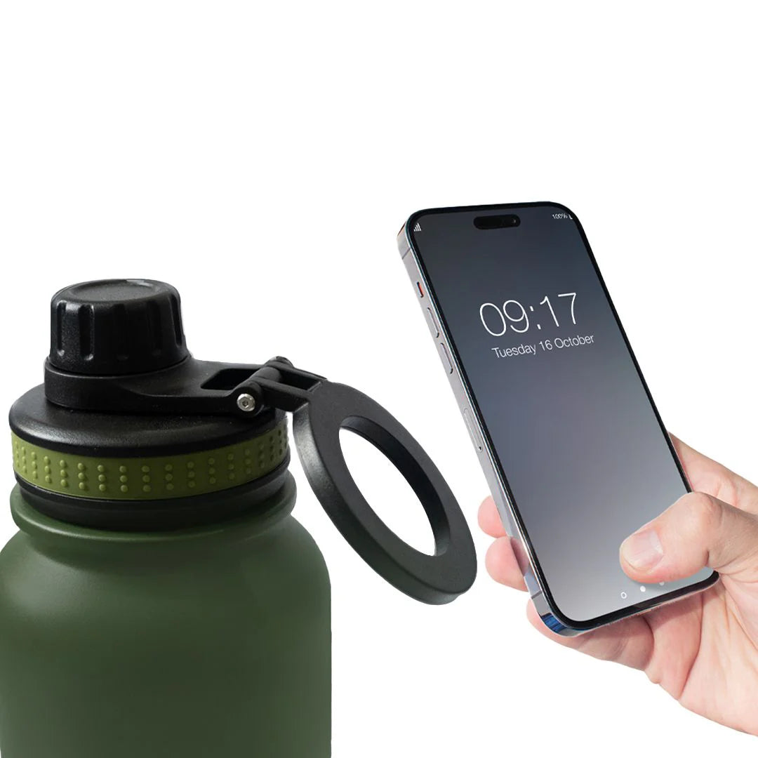 Emjoi MagSafe Stainless Steel Sport Bottle With MagSafe 900 ml - Green