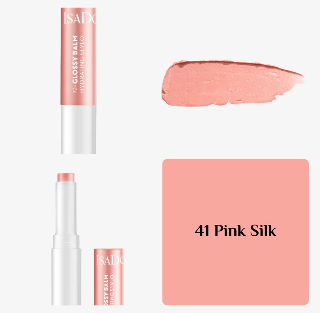 IsaDora Glossy Balm Hydrating Stylo Lip Gloss - 41 Pink Silk