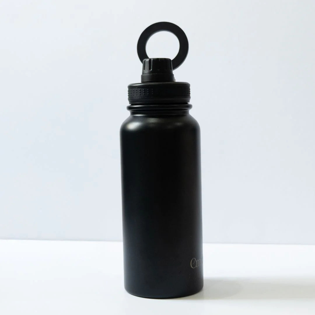 Emjoi MagSafe Stainless Steel Sport Bottle With MagSafe 900 ml - Black