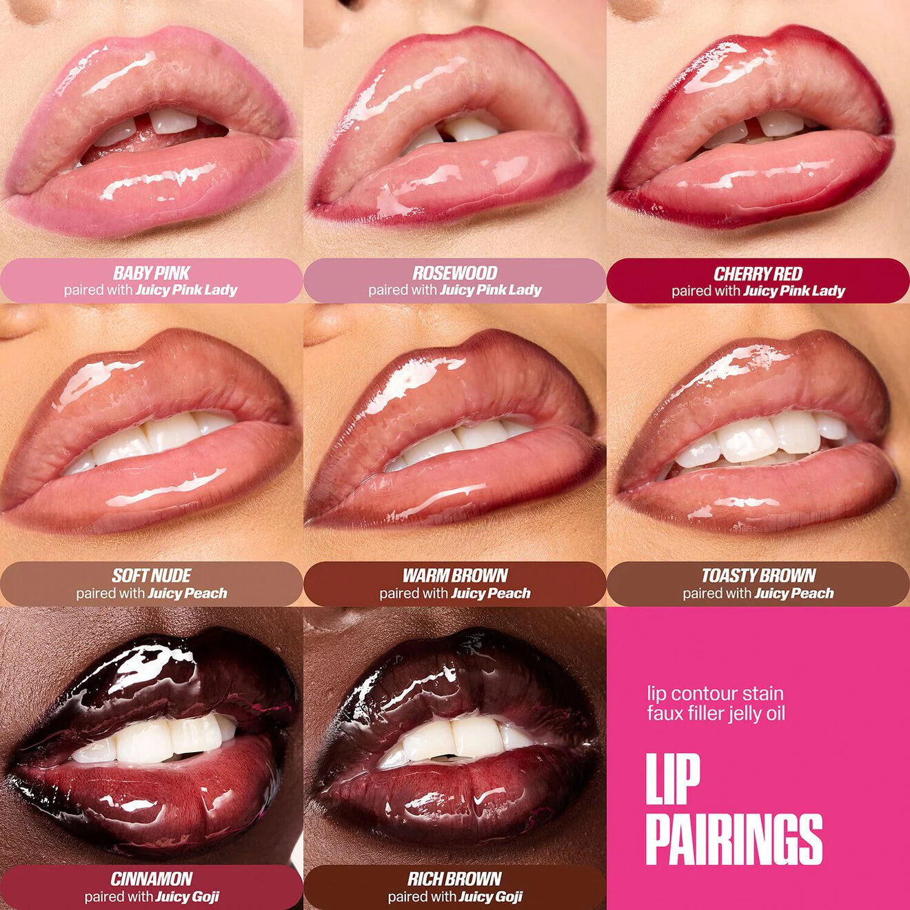 Huda Beauty Lip Contour Lip Stain For 12-Hour Wear