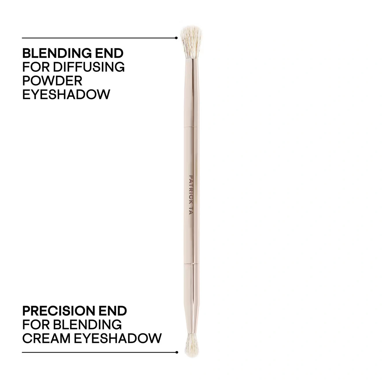 PATRICK TA Dual-Ended Eyeshadow Brush