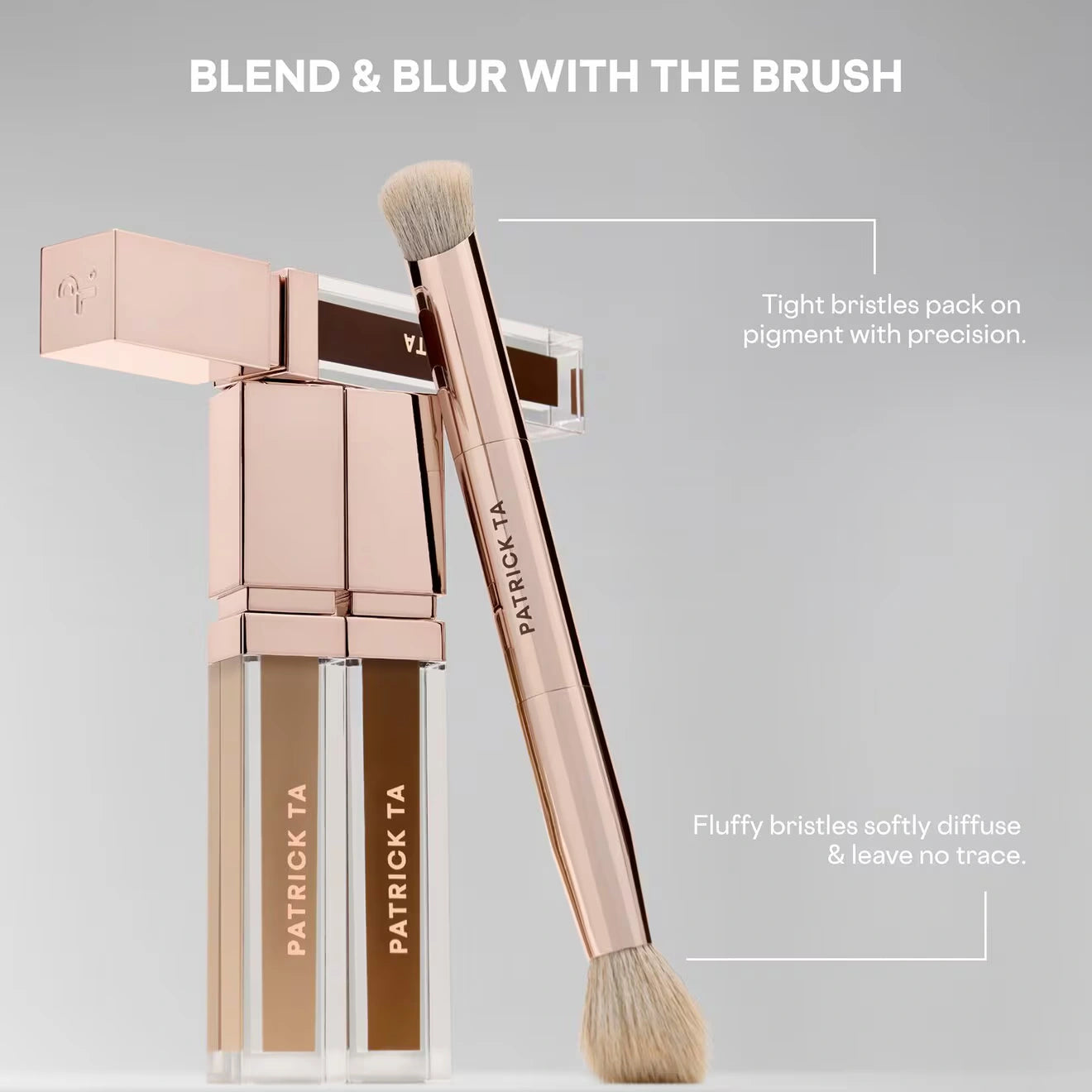 PATRICK TA Brushes – Dual-Ended Concealer Brush