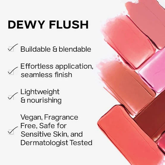 Saie Dew Blush - Blendable Liquid Blush - Chilly