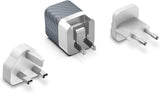 Energizer Ultimate 38W PD/QC Wall Charger with Universal Plug, Dual Output - Silver