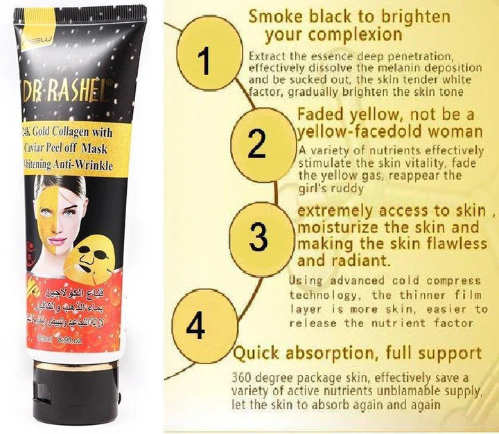Dr. Rashel Gold Collagen Peel Off Facial Mask - 120 ml