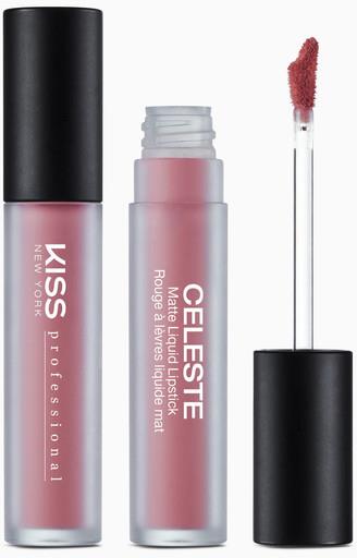 Kiss New York Celeste Matte Liquid Lipstick - Pink Rouge