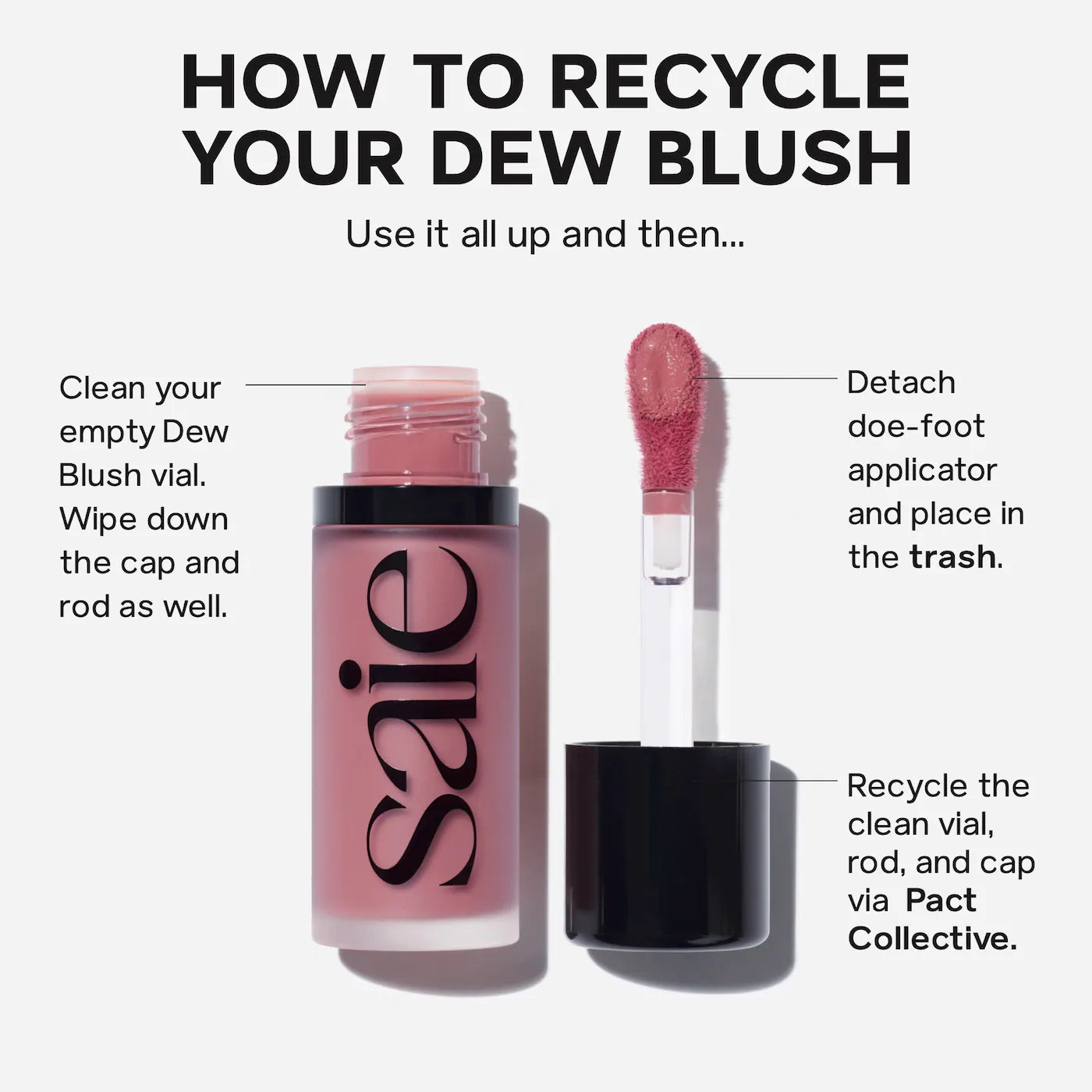 Saie Dew Blush - Blendable Liquid Blush - Chilly