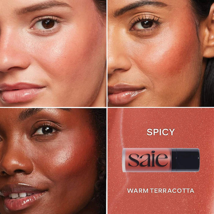 Saie Dew Blush - Blendable Liquid Blush - Spicy
