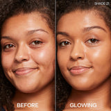 Saie Glowy Super Skin Tint Foundation with Hyaluronic Acid - 21 Medium/Tan Golden Undertones