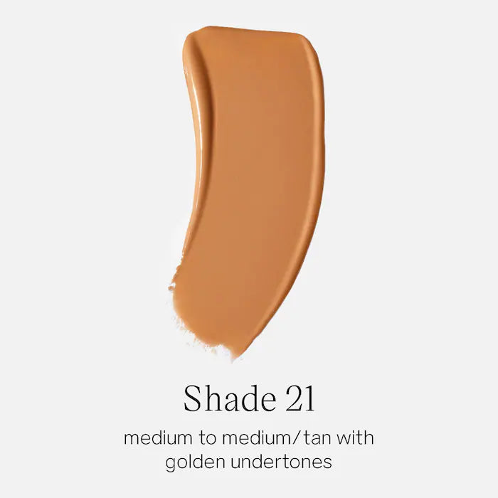 Saie Glowy Super Skin Tint Foundation with Hyaluronic Acid - 21 Medium/Tan Golden Undertones