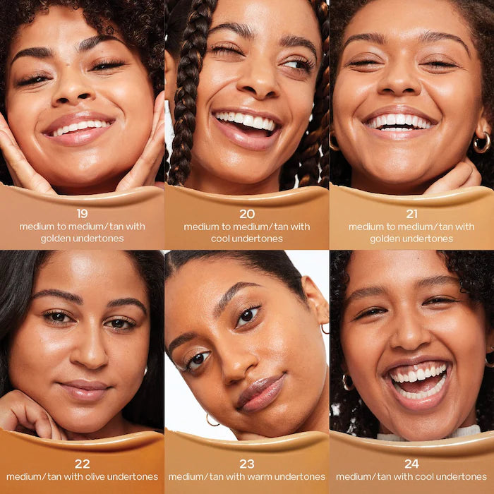 Saie Glowy Super Skin Tint Foundation with Hyaluronic Acid - 22 Medium/Tan Olive Undertones