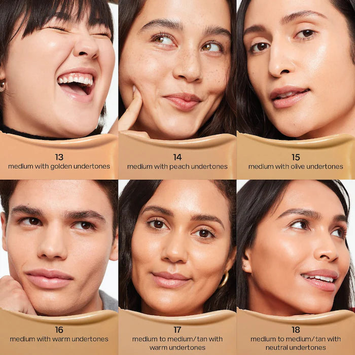 Saie Glowy Super Skin Tint Foundation with Hyaluronic Acid - 18 Medium/Tan Neutral Undertones