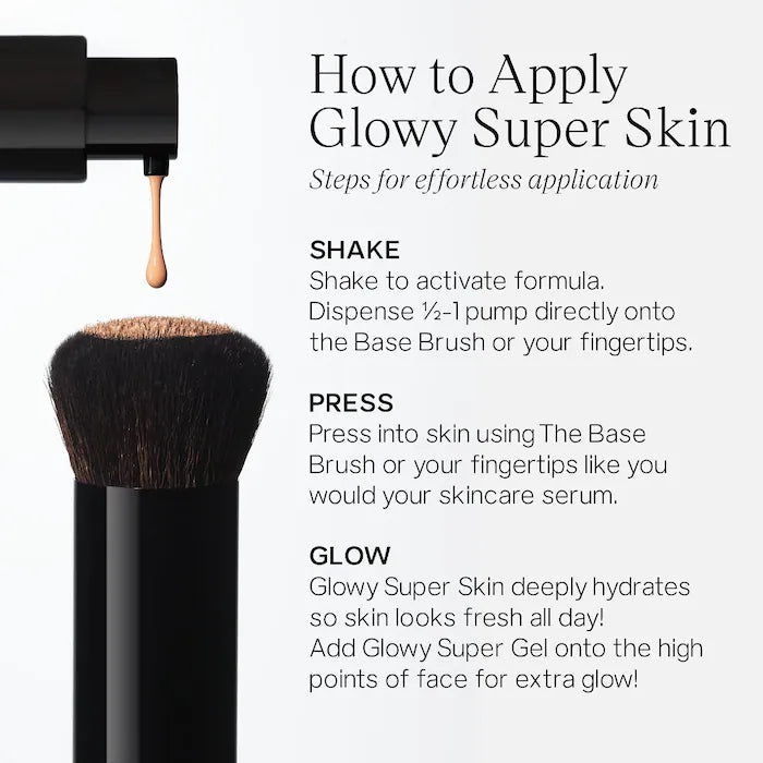 Saie Glowy Super Skin Tint Foundation with Hyaluronic Acid - 22 Medium/Tan Olive Undertones