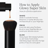 Saie Glowy Super Skin Tint Foundation with Hyaluronic Acid - 34 Rich Warm Undertones