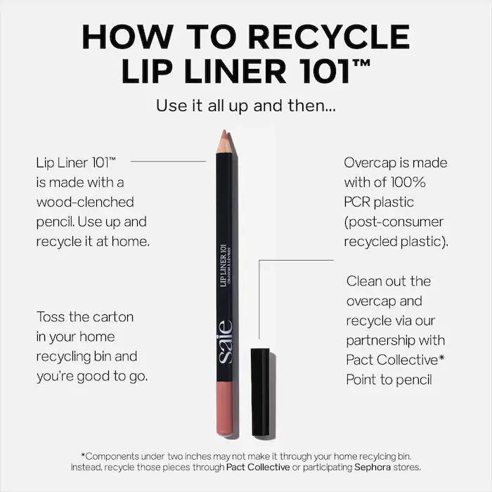 Saie Lip Liner 101 - Nourishing & Defining Lip Pencil - Twist
