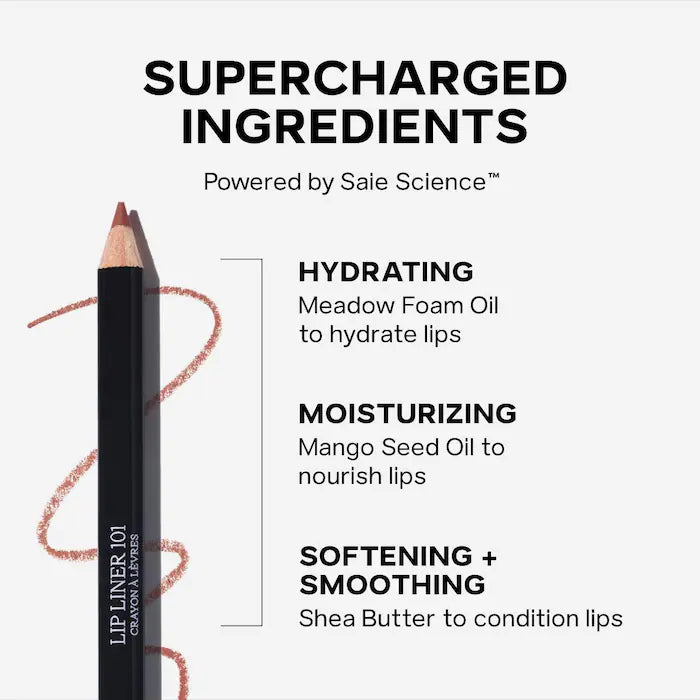 Saie Lip Liner 101 - Nourishing & Defining Lip Pencil - Twist