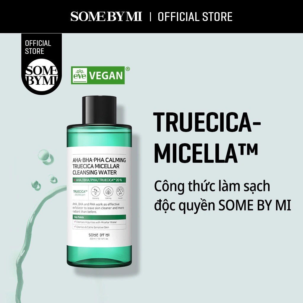 Some By Mi AHA-BHA-PHA Calming Truecica Micellar Cleansing Water – 300 ml